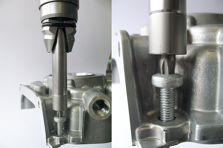 Vakuumschrauber mit Störkante